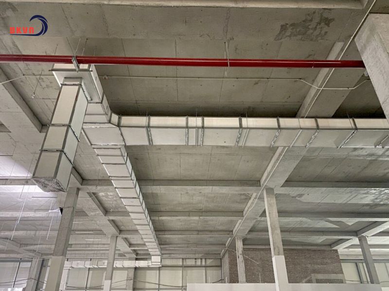 Hình ảnh thực tế Ống Gió Chống Cháy bọc tấm MGO - Bách Khoa Việt Nam