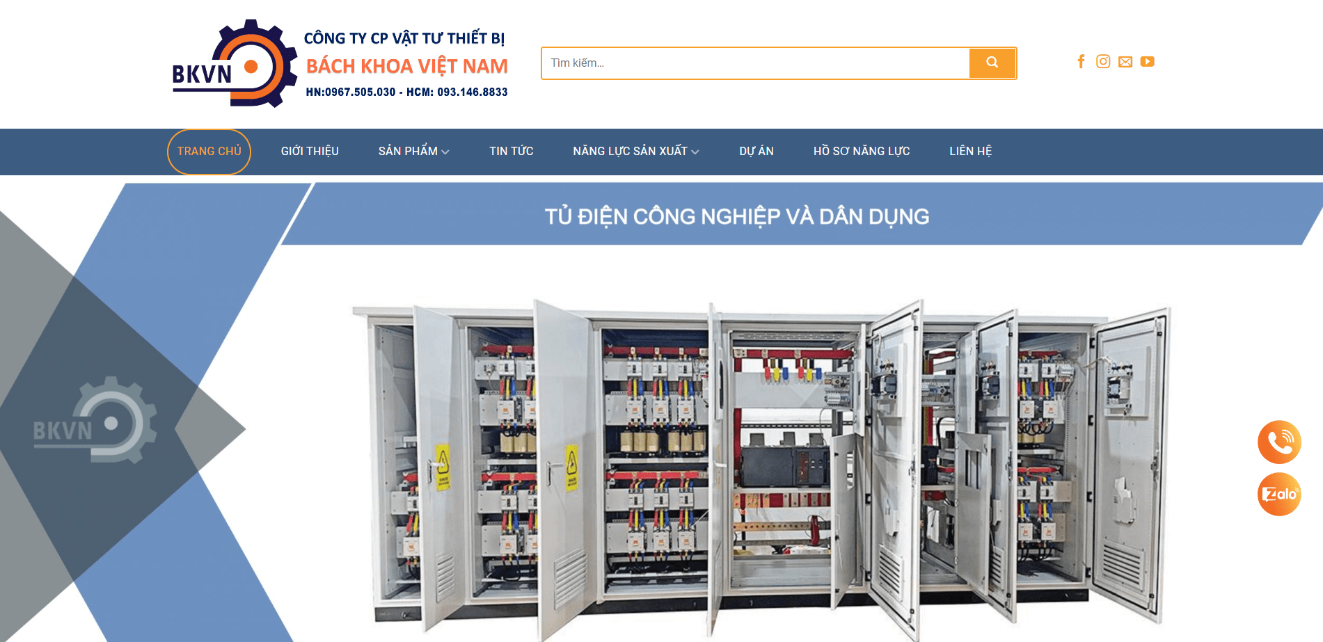 Bách Khoa Việt Nam - Đơn vị chuyên cung cấp các giải pháp về tủ điện
