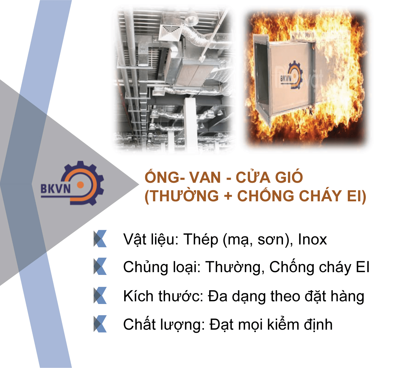 Bách Khoa Việt Nam chuyên cung cấp ống gió EI bọc MGO chống cháy cao cấp