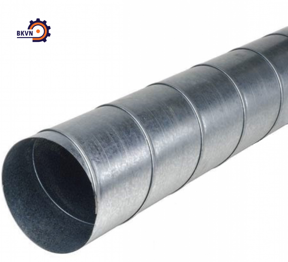 Ống gió xoắn được thiết kế với hình dáng xoắn và trụ tròn