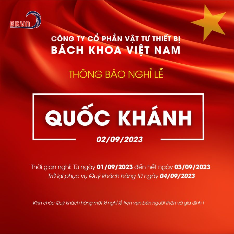 Thông báo nghỉ lễ 2/9/2023 – Bách Khoa Việt Nam