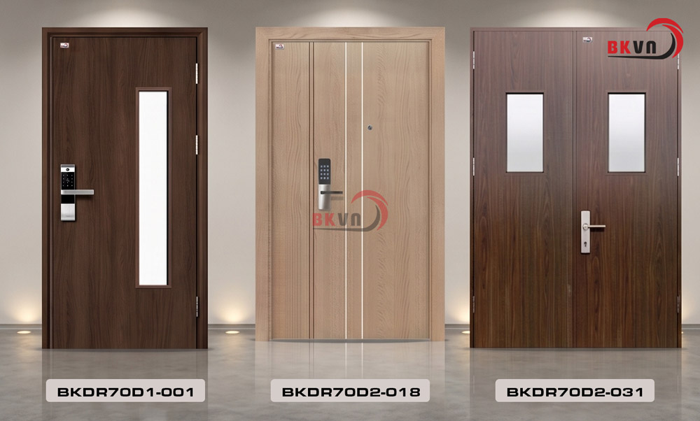 Các mẫu cửa thép vân gỗ chung cư được ưa chuộng tại Bách Khoa Việt Nam