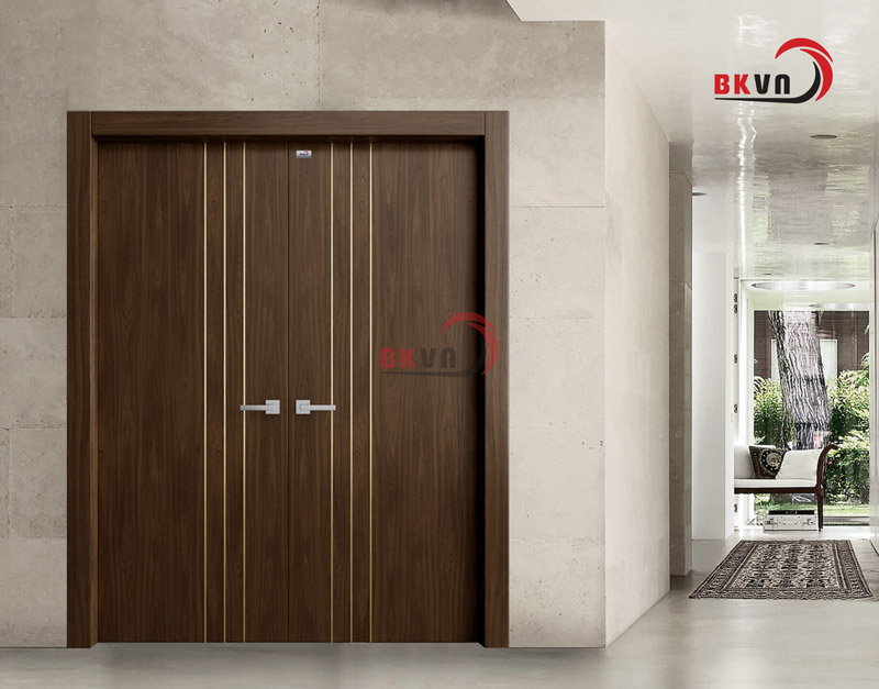 Cửa thép Laminate 2 cánh BK DOOR sang trọng cho không gian