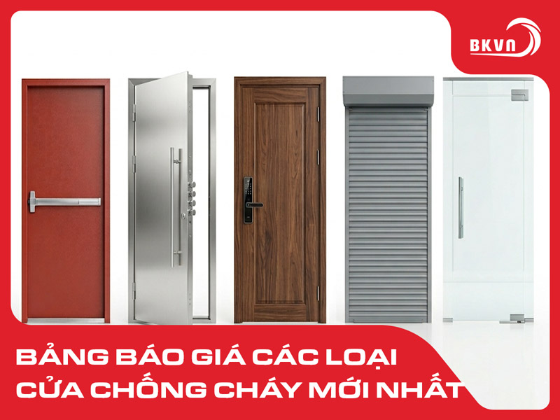 Báo giá cửa chống cháy mới nhất 2026