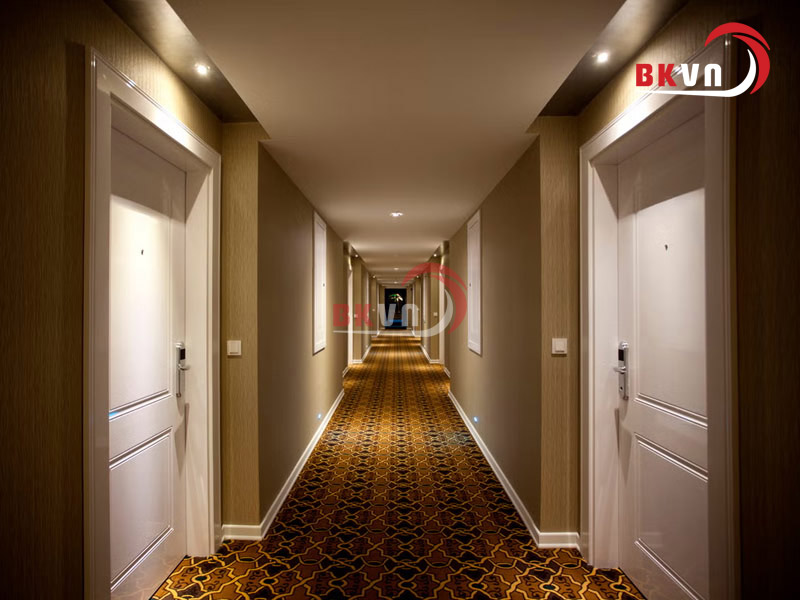 Mẫu cửa gỗ chống cháy 1 cánh tại khách sạn và resort 5 sao