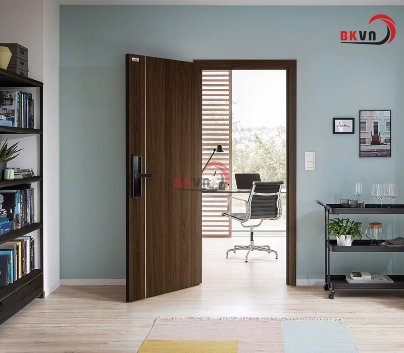 Mẫu cửa thép Laminate chống cháy 1 cánh BK DOOR