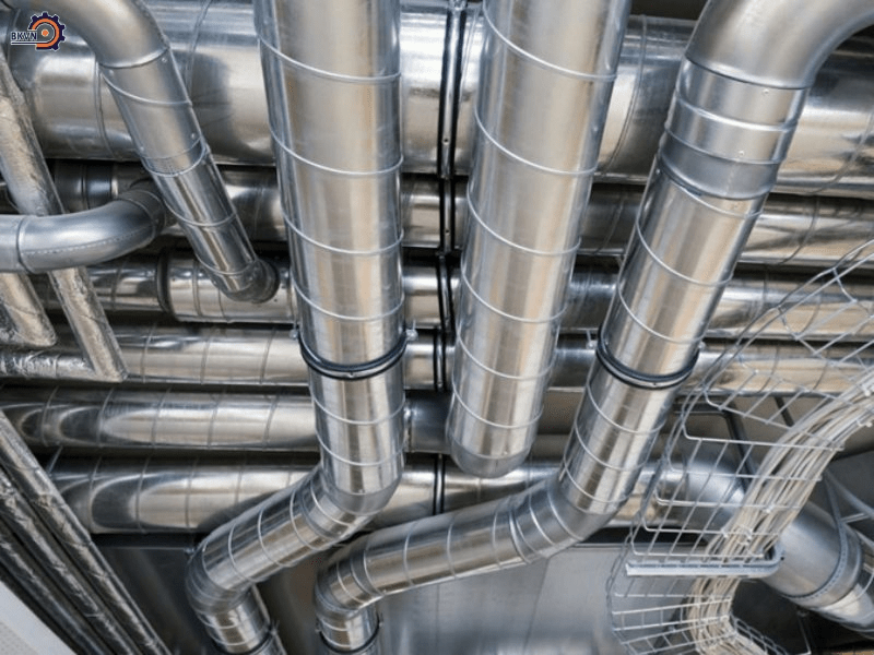 Hình ảnh thực tế hệ thống ống gió sau khi hoàn thiện