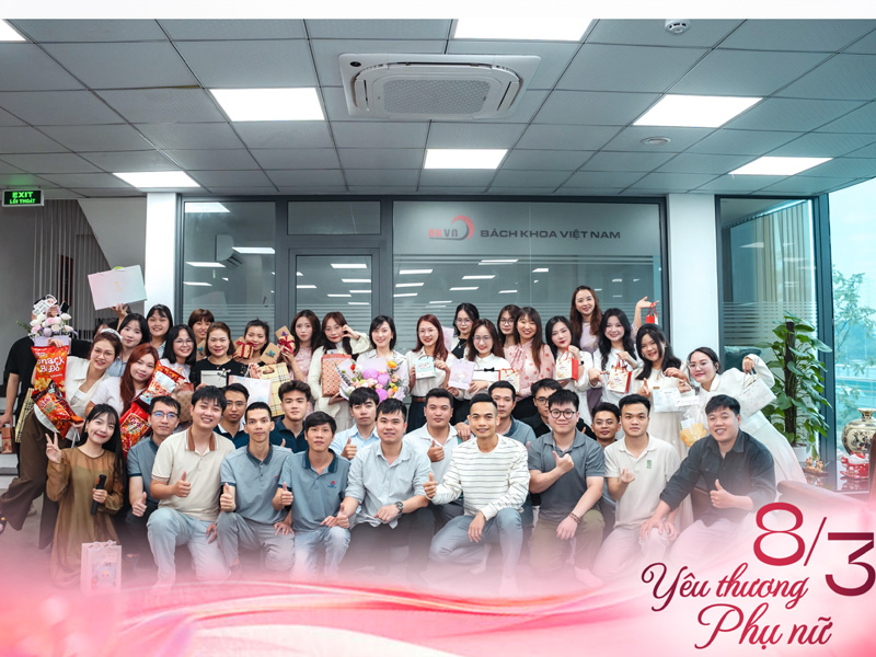Bách Khoa Việt Nam chúc mừng chị em văn phòng ngày 8/3