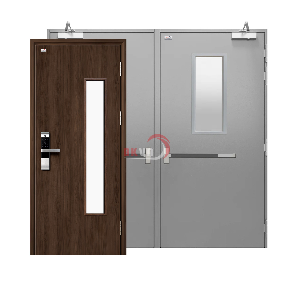 Cửa thép chống cháy có ô kính BK DOOR