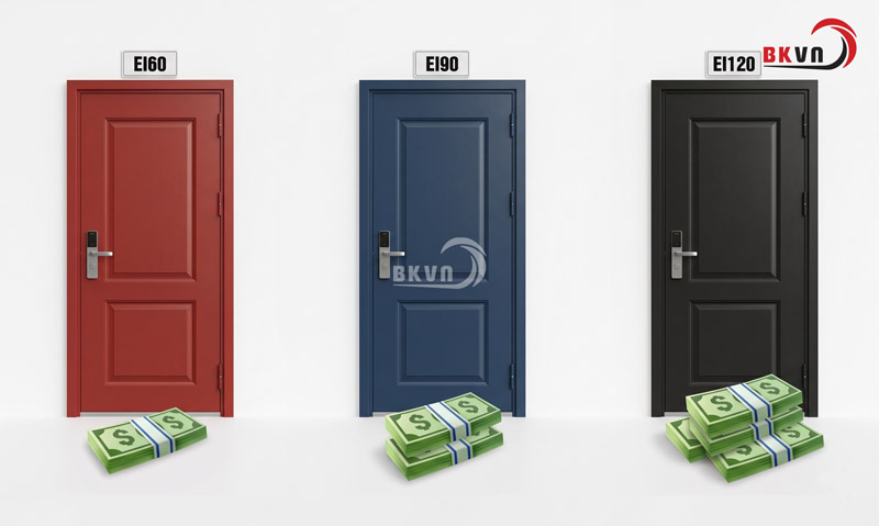 Cửa thép tiêu chuẩn chống cháy khác nhau sẽ có mức giá khác nhau