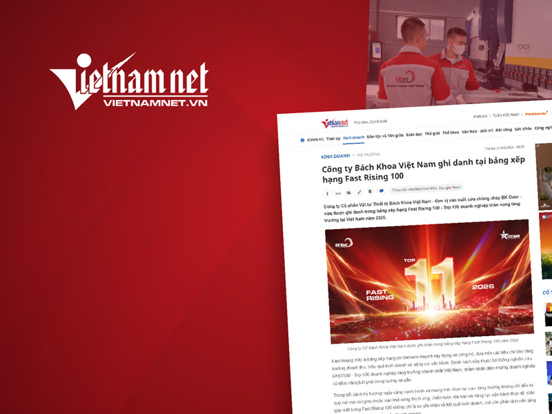 Vietnamnet nói về Bách Khoa Việt Nam ghi danh Fast Rising 100 năm 2026