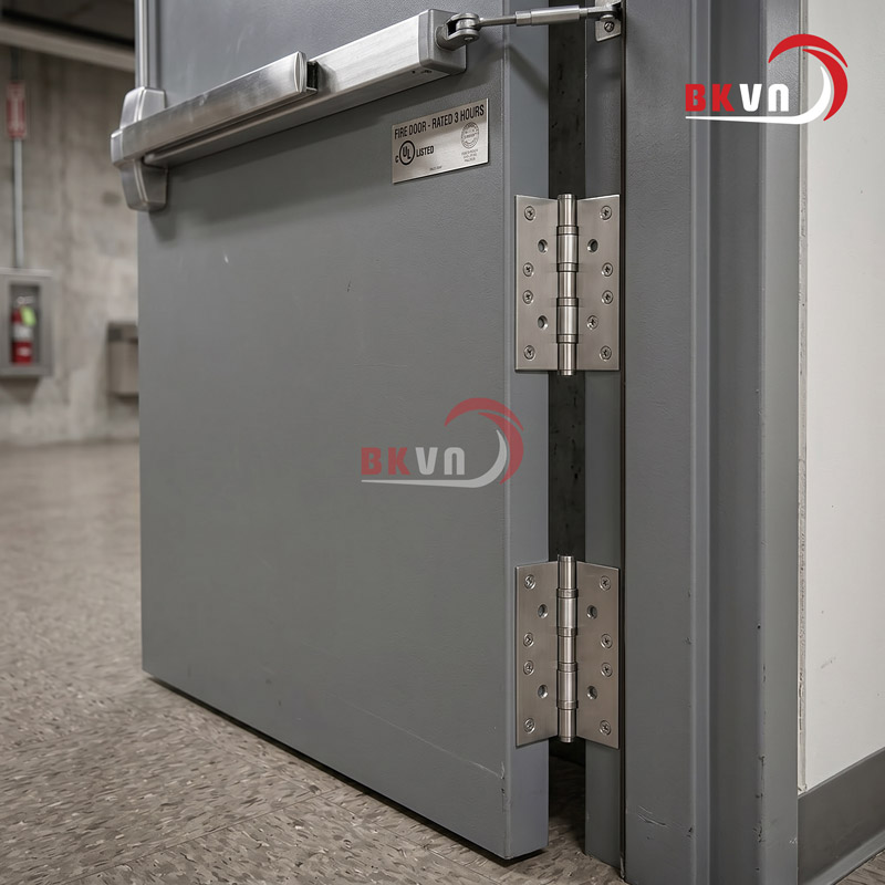 Bản lề cửa chống cháy nếu lắp không đúng sẽ rất khó được nghiệm thu PCCC