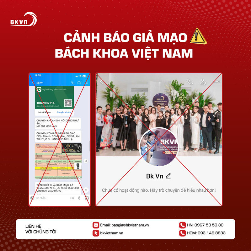 Mạo danh Bách Khoa Việt Nam để báo giá khách hàng