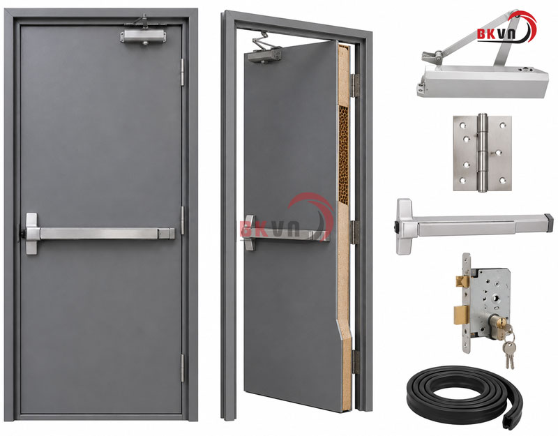 Cấu tạo của cửa thoát hiểm 1 cánh