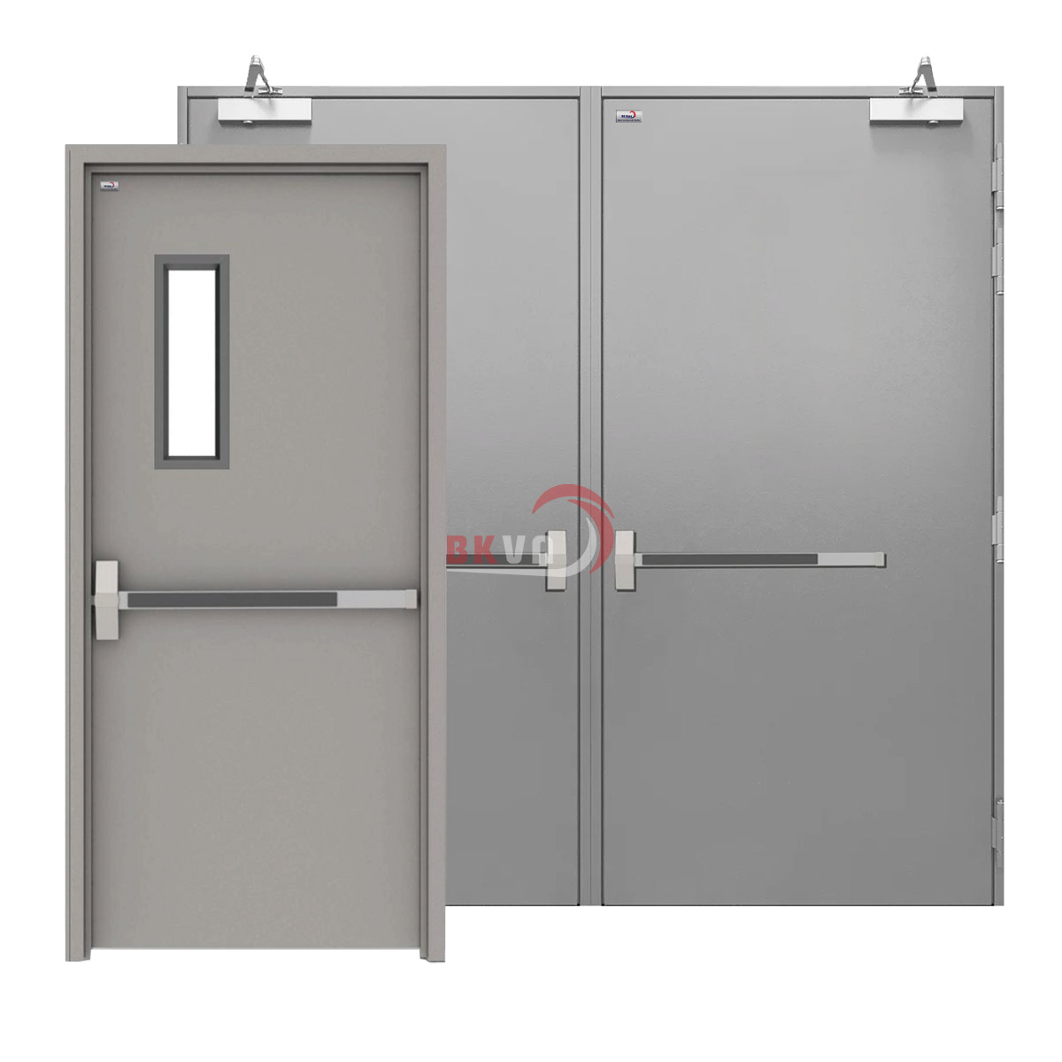 Cửa thép chống cháy có thanh thoát hiểm BK DOOR