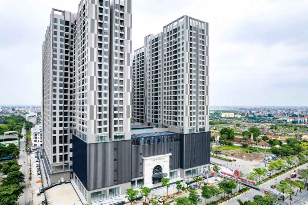 Hình ảnh tiến độ thực tế dự án Chung cư The Wisteria
