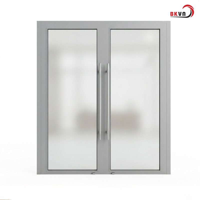 Mẫu cửa kính chống cháy 2 cánh đẹp, đảm bảo an toàn PCCC