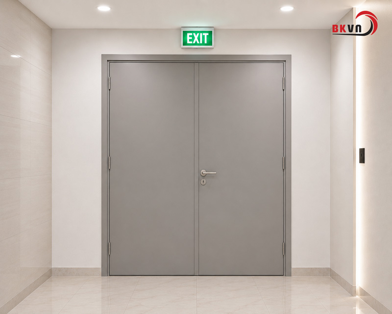 Cửa thoát hiểm cầu thang bộ đóng vai trò cốt lõi trong công tác PCCC