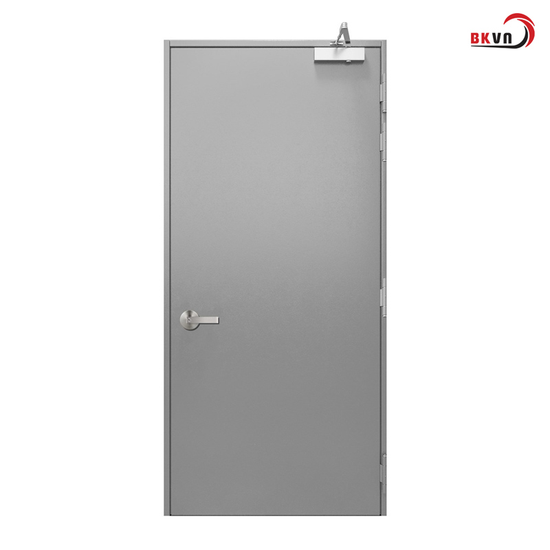 Cửa thoát hiểm chống cháy 1 cánh dùng khóa tay gạt