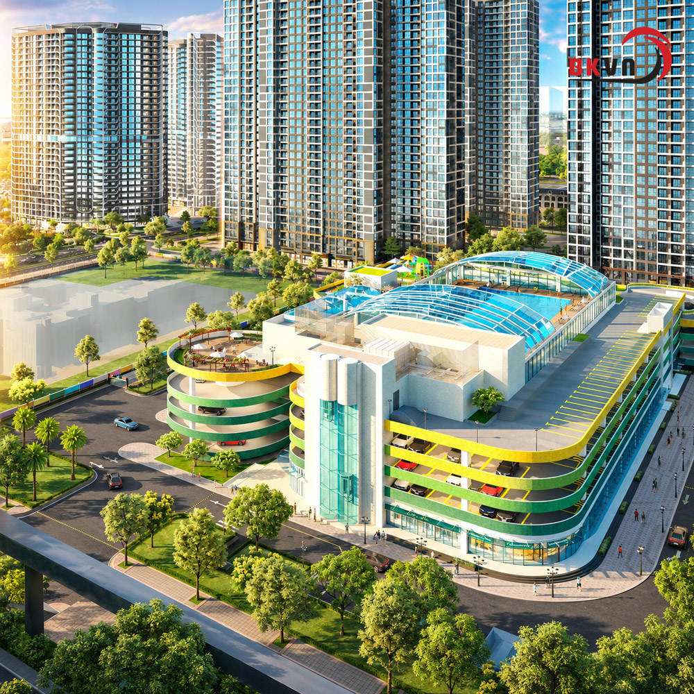 Dự án nhà xe nổi Parking Zone Ocean Park 1 Gia Lâm