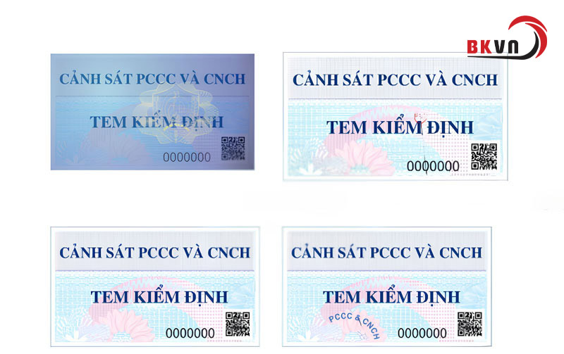 Tem kiểm định của Cảnh sát PCCC dành cho cửa và hồ sơ cửa đã đạt chuẩn kiểm định