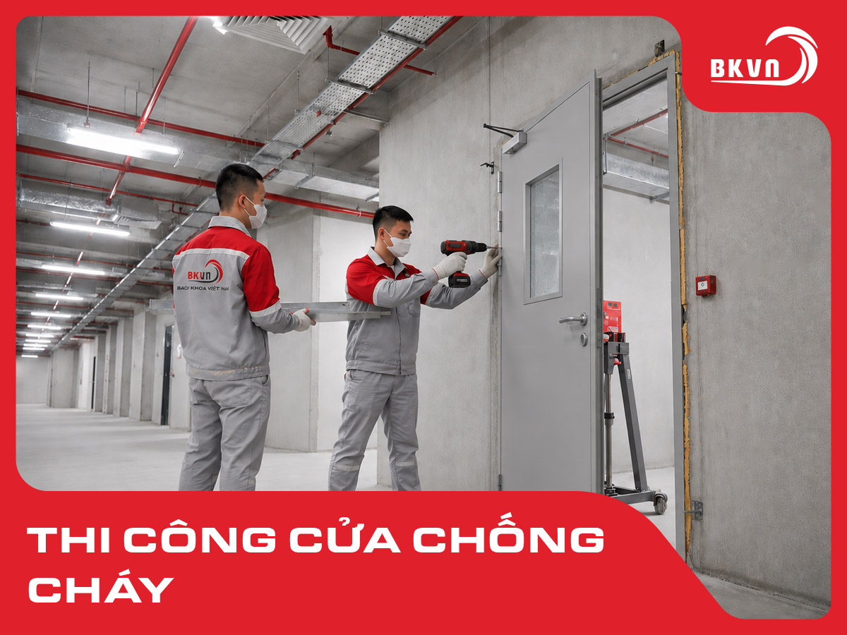 Thi công cửa chống cháy: Quy trình, đơn vị lắp đặt và lưu ý khi chọn đơn vị thi công 